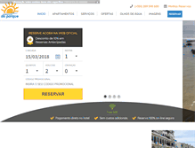 Tablet Screenshot of apartamentosdoparque.com